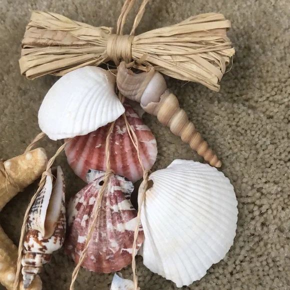 2 for $12! Seashell and raffia hanging doorway decor (set of 2) - Picture 7 of 14